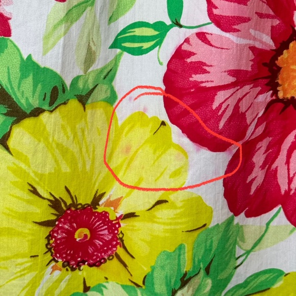 Vintage FARM Rio Floral Cotton Midi Skirt Made in Brazil Resort M - Picture 11 of 13